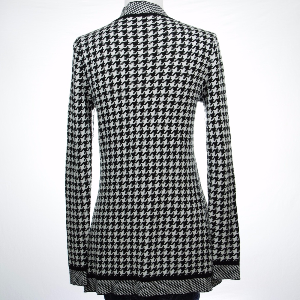 Charter Club Black/White Knitted Cardigan Sweater - Picture 3 of 8