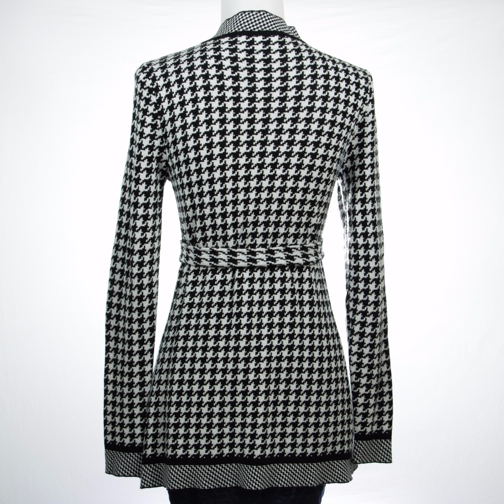 Charter Club Black/White Knitted Cardigan Sweater - Picture 6 of 8