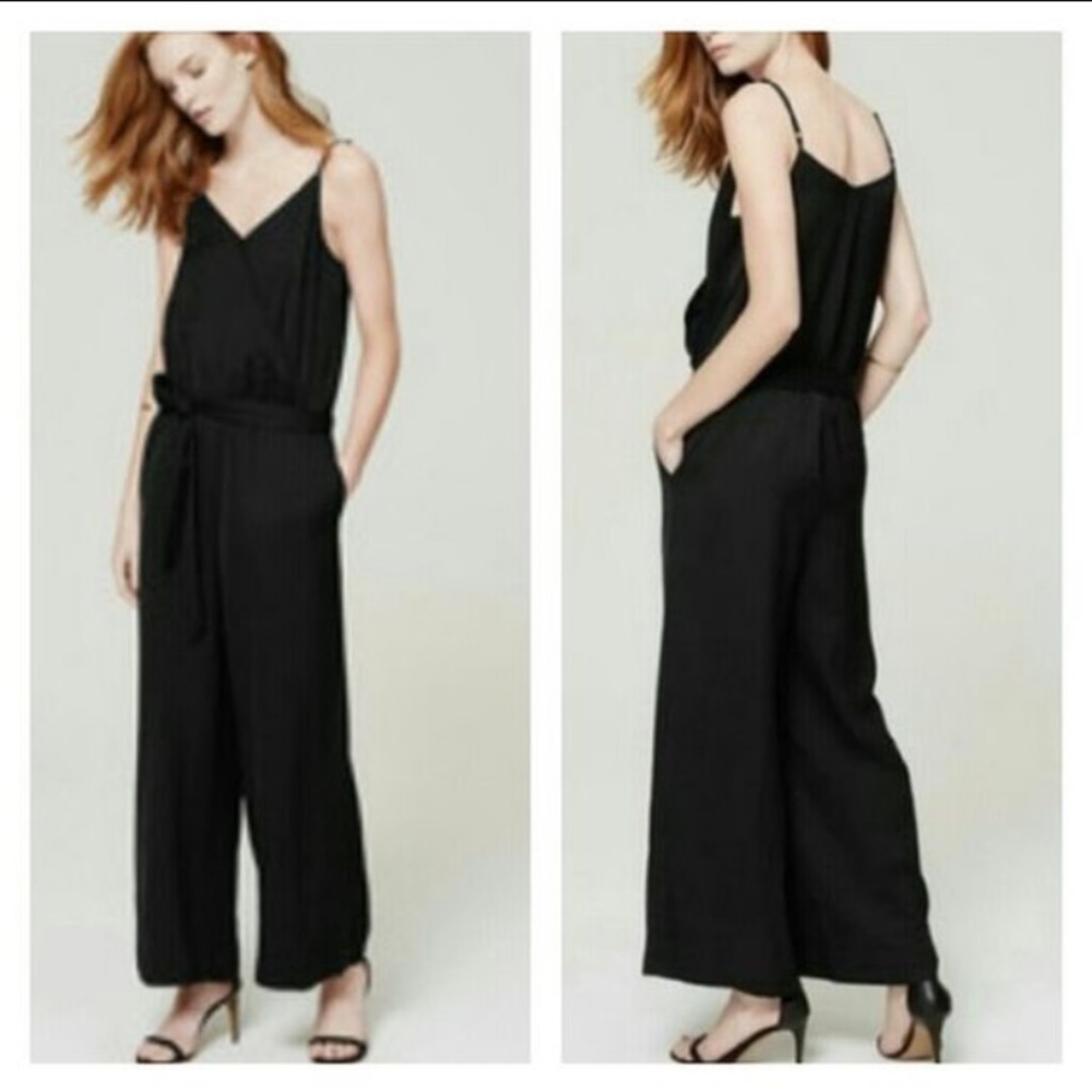 NWT Loft Linen Blend Camisole Jumpsuit - M