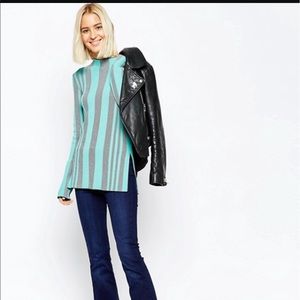 NWT ASOS high neck Tunic sweater with side slits