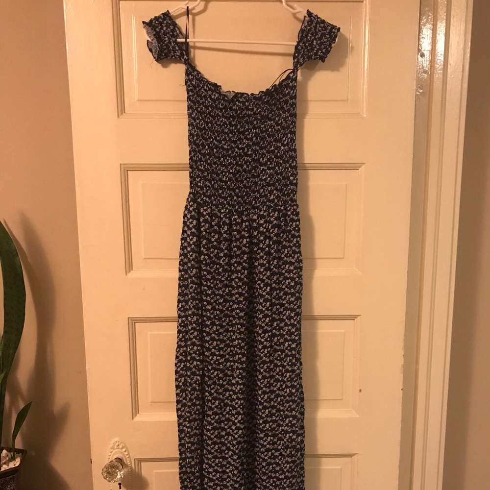 Indigo blue maxi dress