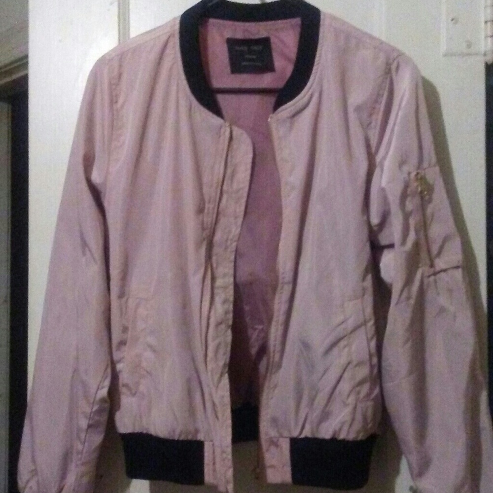 Rose bomber jacket