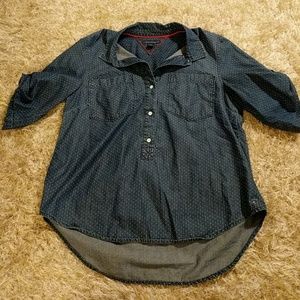 Tommy Hilfiger PolkaDot chambray button up