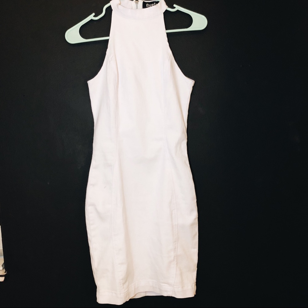 White Denim Dress