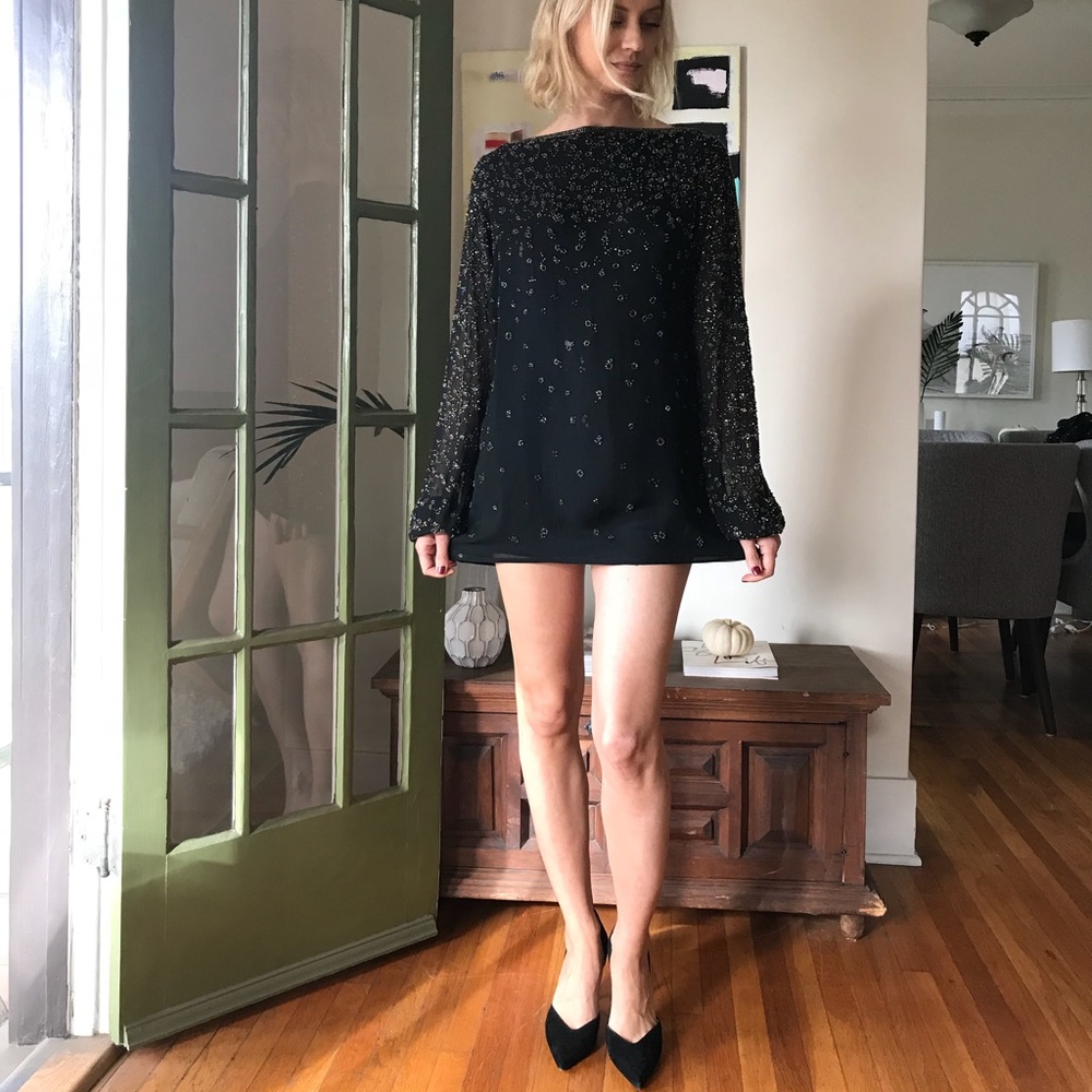 ⚡️CCO⚡️Gold Dust Woman NYE Dress *Vintage*