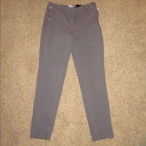 Skinny gray zip pocket dress pants - size 8