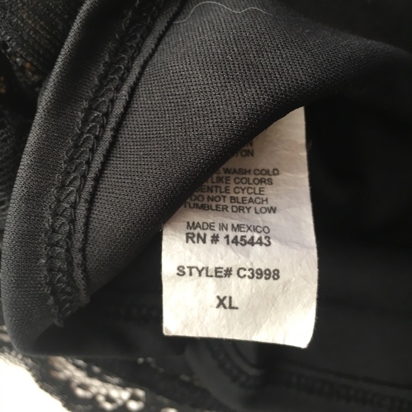 Haute Society Black Lace Babydoll - Picture 4 of 4