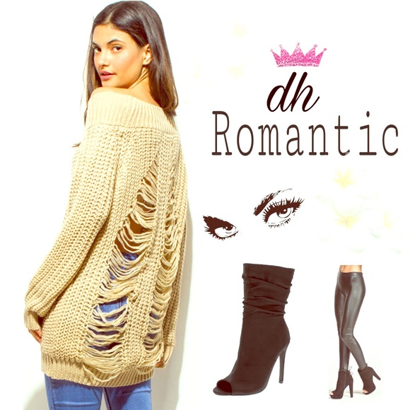 5 ⭐️ 🔵 Buy 1 Get 1 🆓 Destroyed Sweater - Picture 2 of 4