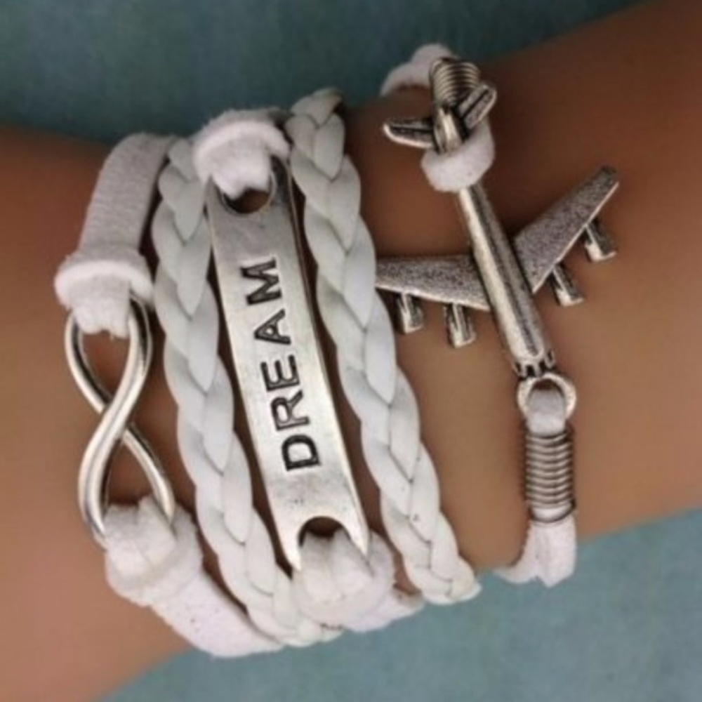 Infinity Leather Charm Bracelet - Picture 3 of 5