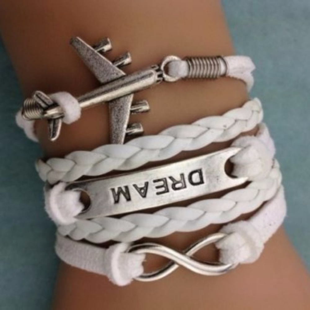 Infinity Leather Charm Bracelet - Picture 2 of 5