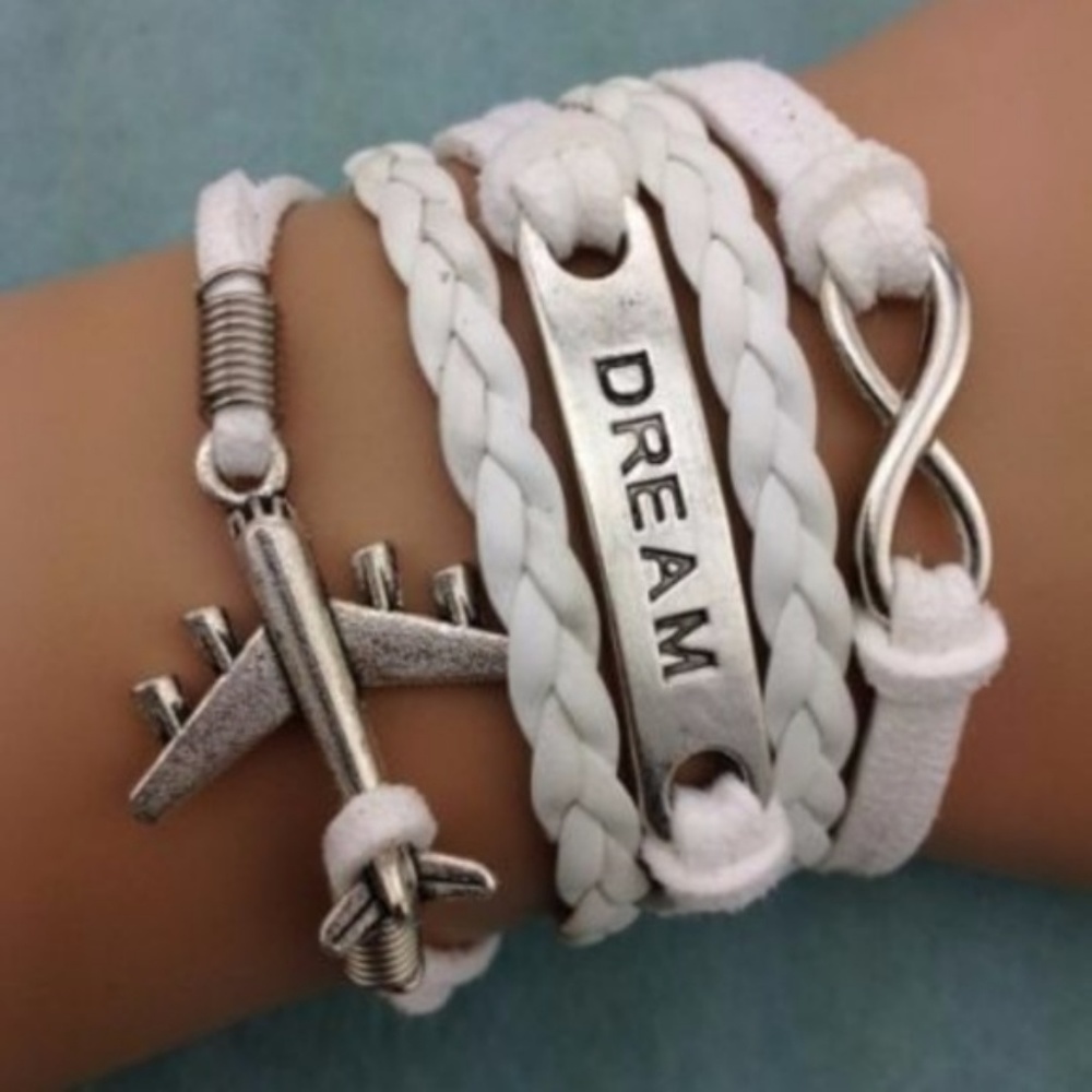 Infinity Leather Charm Bracelet - Picture 4 of 5