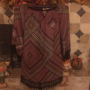 Wrangler bell sleeve dress