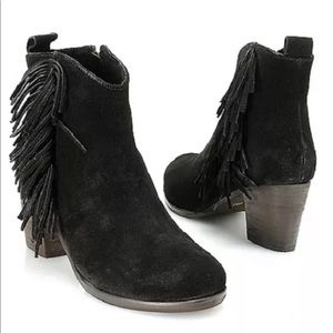 NEW Matisse Fringe Booties - Black