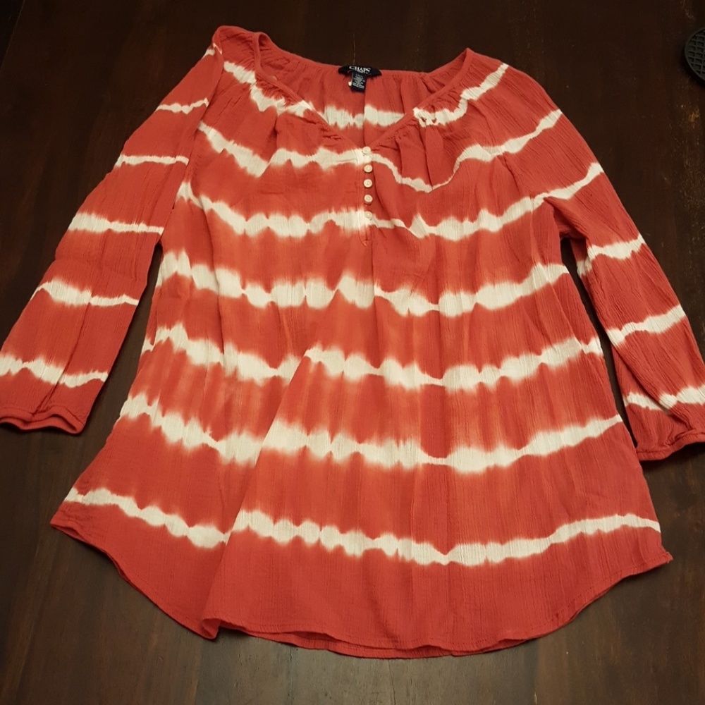 Chaps Tie Dye Blouse