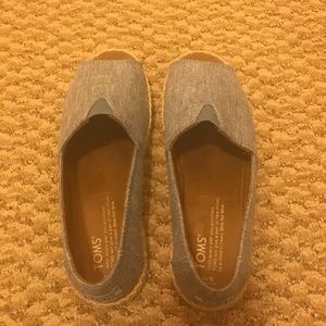 TOMS Open Toe Espadrilles