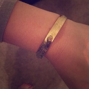 Kate Spade Gold bangle bracelet, you and me