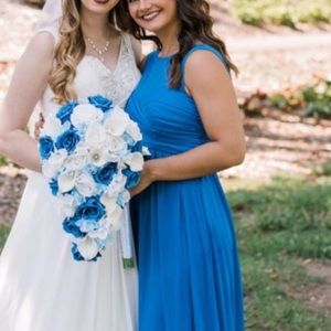 Gorgeous Royal blue bridesmaid prom evening dress