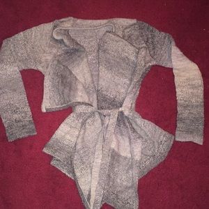 Cozy multicolored grey cardigan