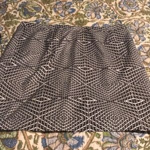 Black and white Halogen pencil skirt, 16