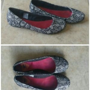 Rocket Dog black lace ballet flats