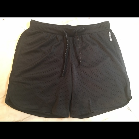 NWT Black Mesh Reebok Running Shorts - Picture 1 of 5