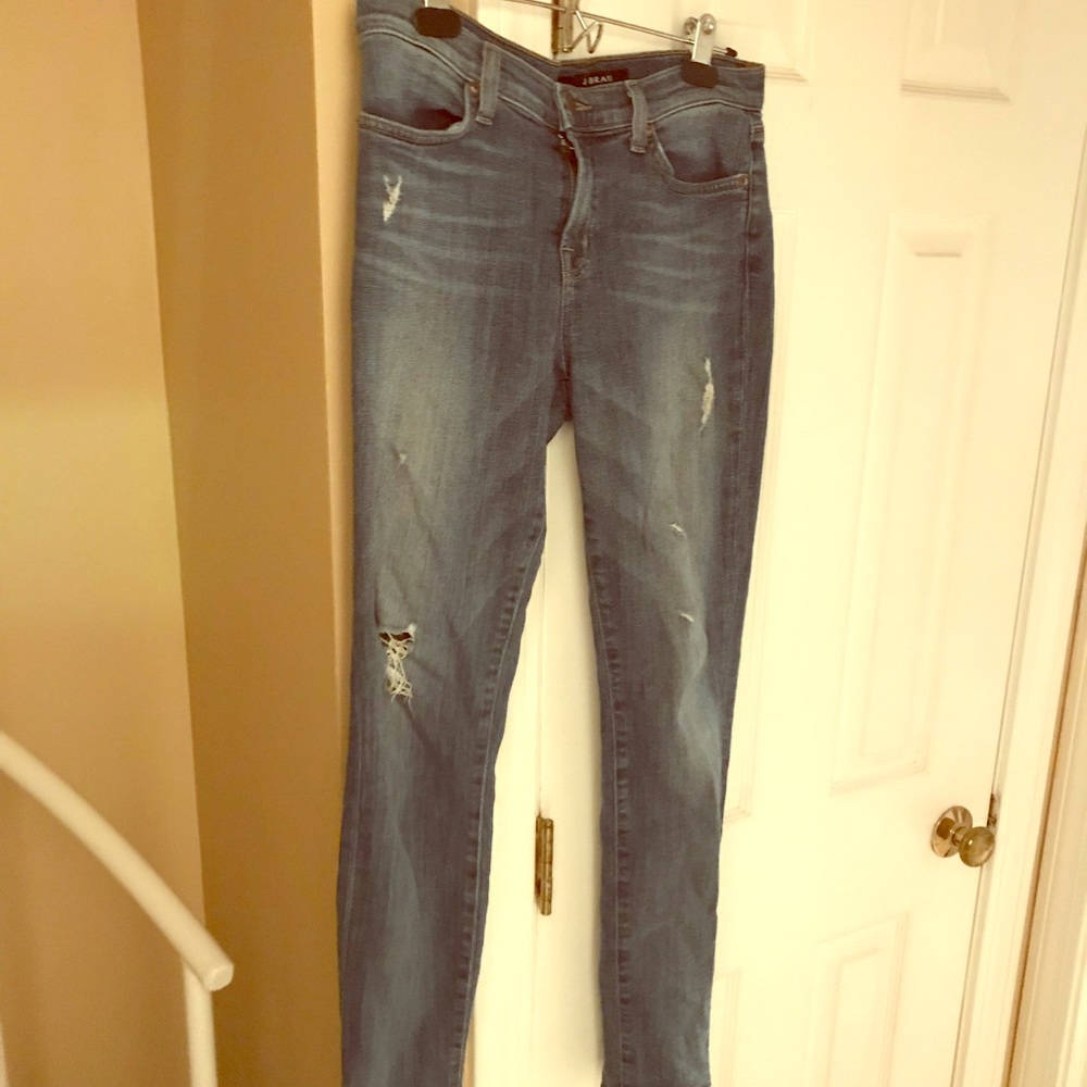 J Brand distressed skinny jeans