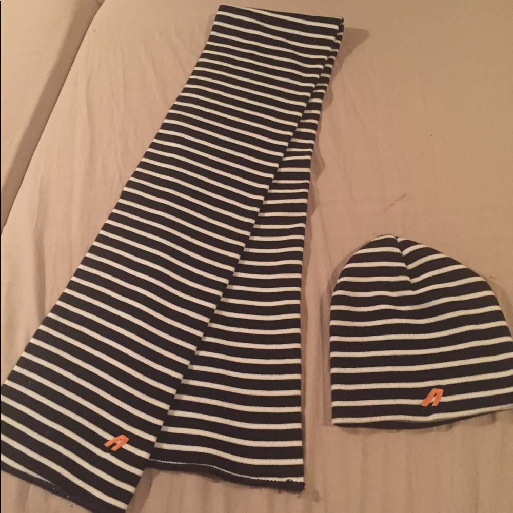 ALDO Striped Hat and Scarf