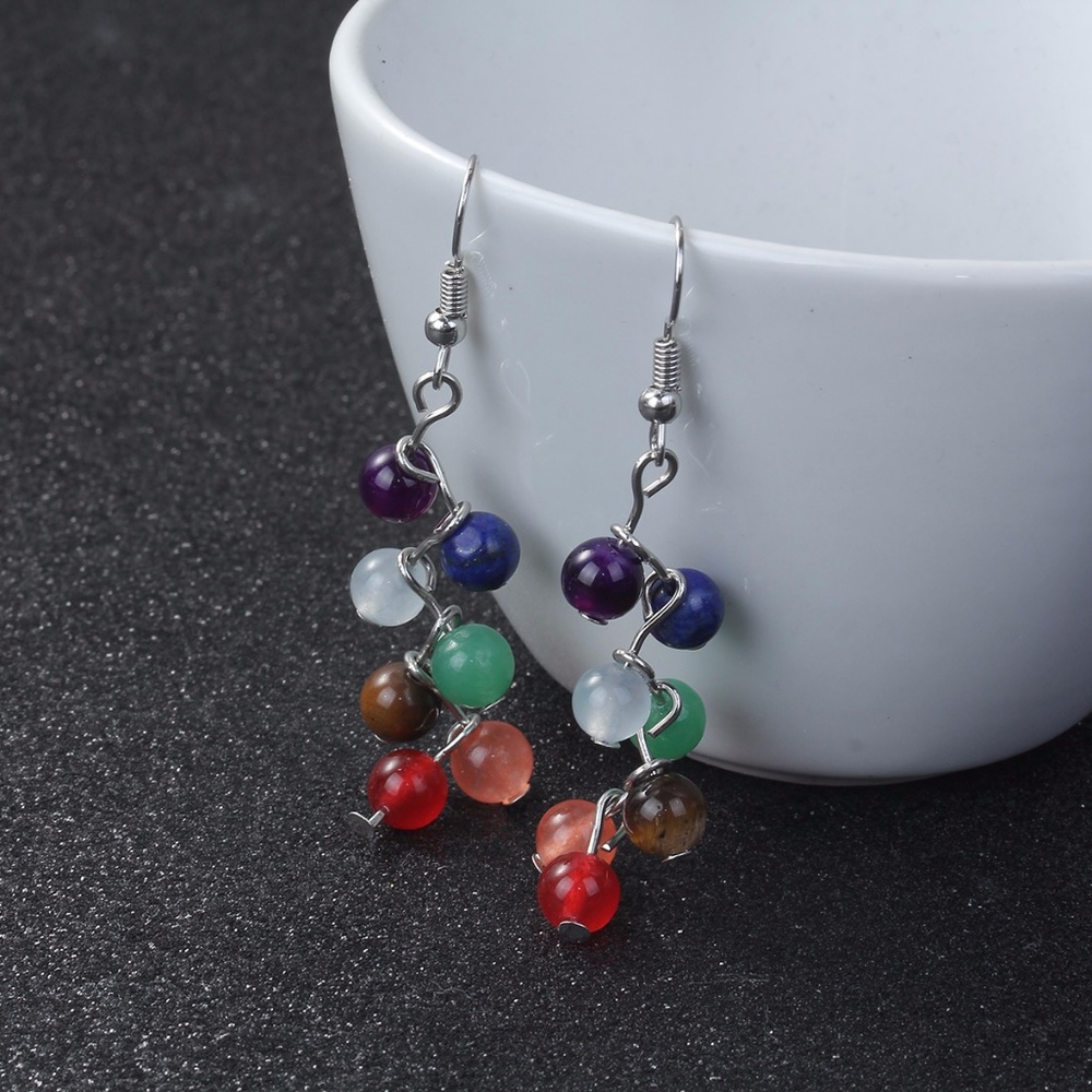 Earrings. Chakra Stone Earrings. Healing Energy. - Picture 2 of 3