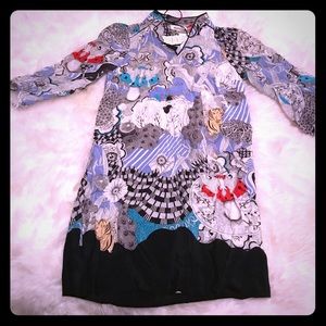 Florence Balducci for Anthropologie silk tunic