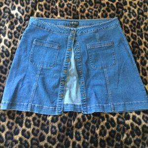 A-line Jean Skirt