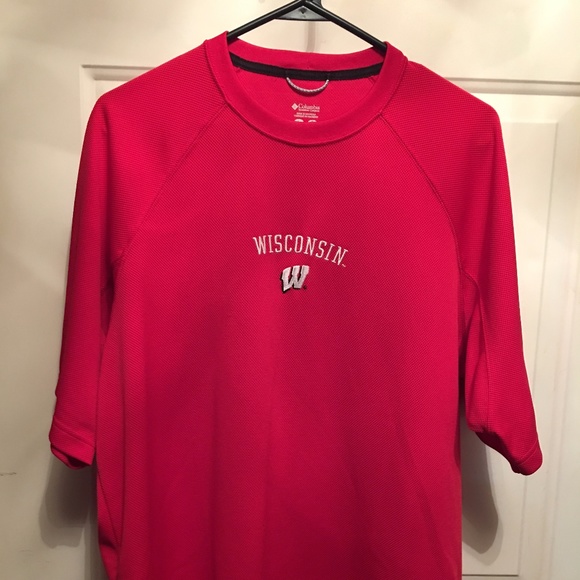 Mens  Columbia Wisconsin Shirt - Picture 1 of 3