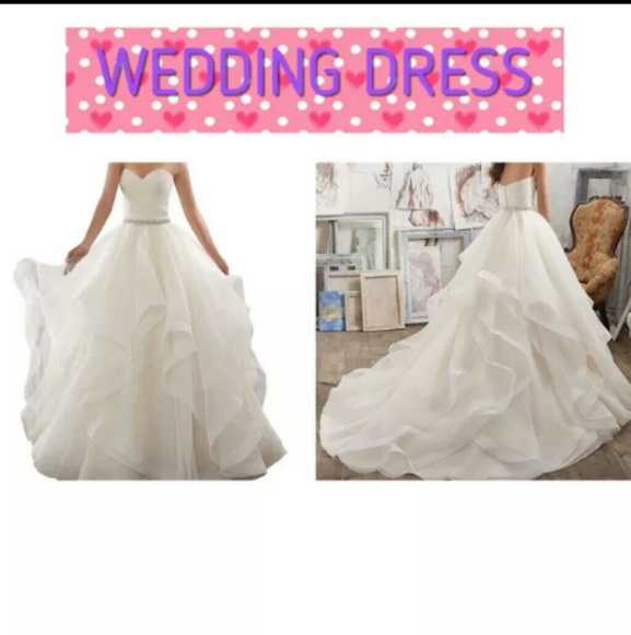 Dresses & Skirts - NEW White Strapless Sweetheart Wedding Dress
