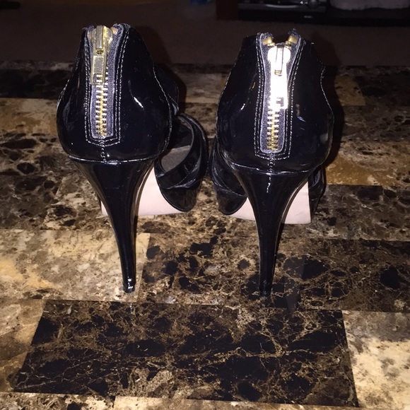 Steve Madden Haylow platform size 8 black patent - Picture 3 of 5