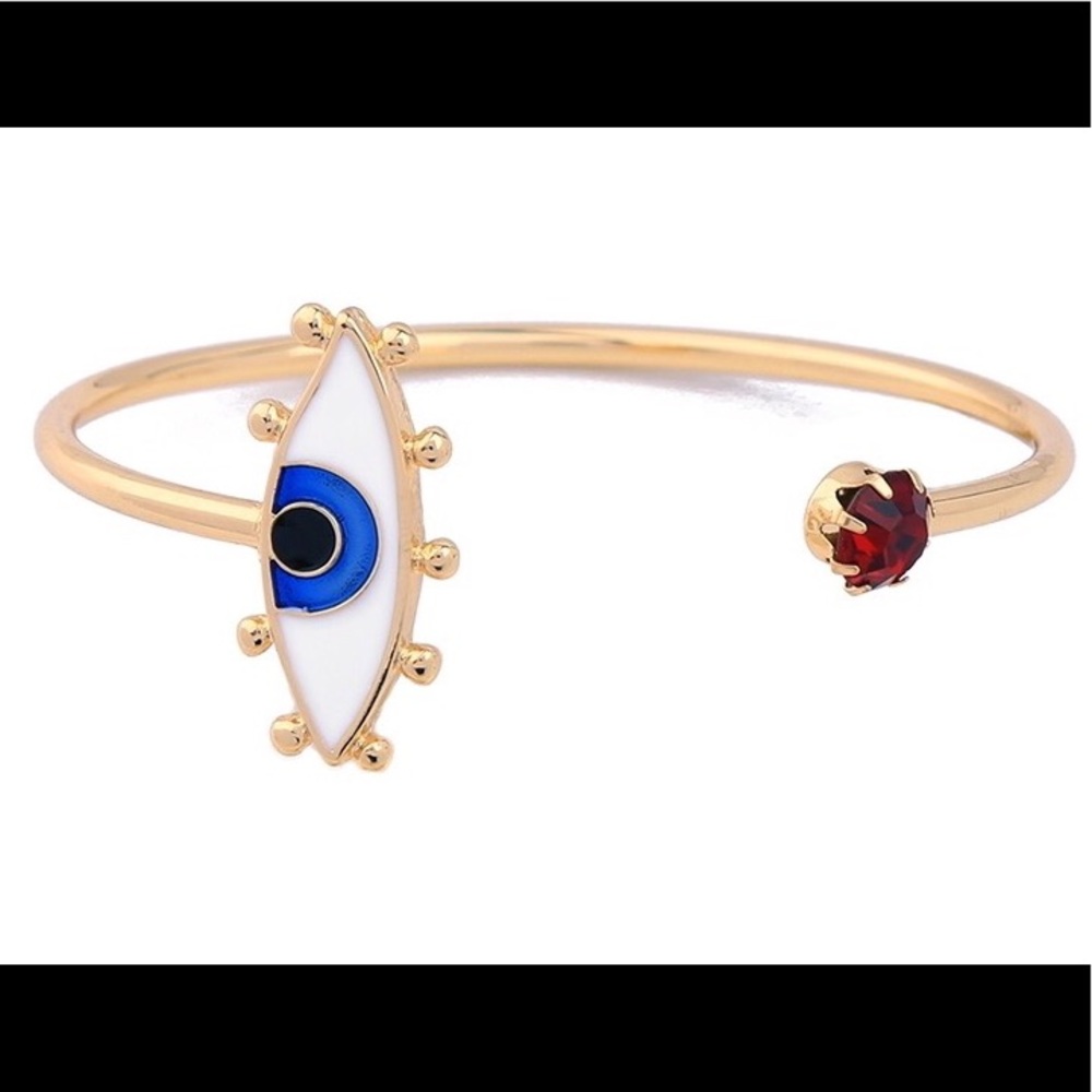 Ruby & Eye Bangle - Picture 2 of 4