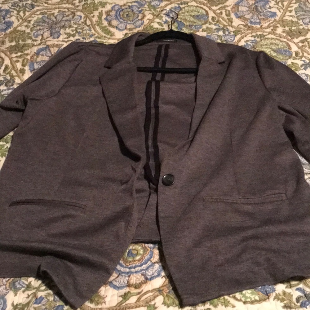 Classic one button grey blazer from Maurice’s, XL