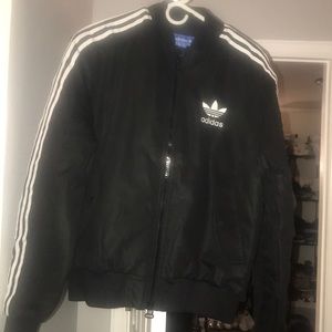 Adidas padded black track jacket