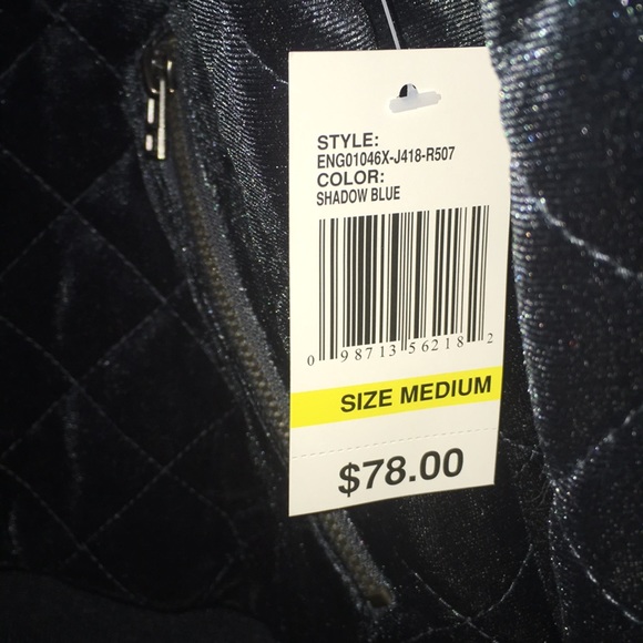 Kensie Velour Bomber Jacket Size M NWT - Picture 4 of 8