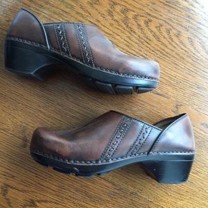 Dansko Brown Leather Clogs