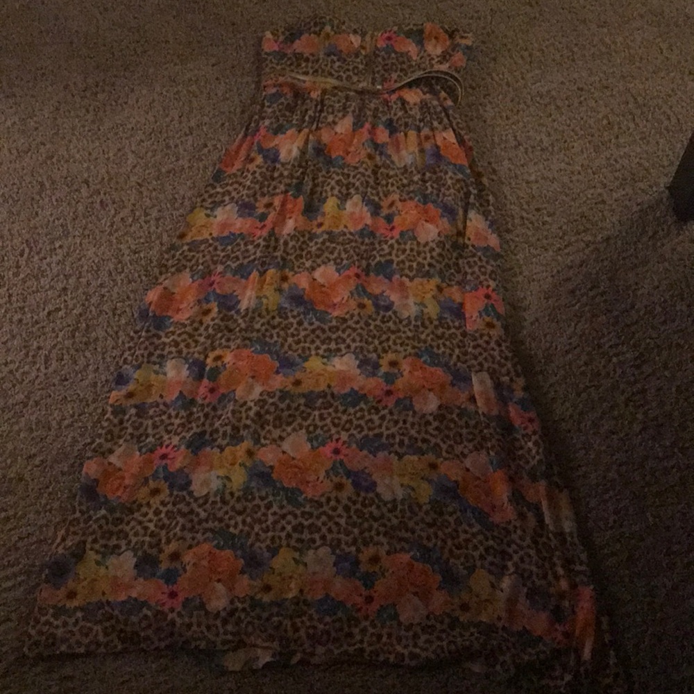 Long Floral BeBe Dress