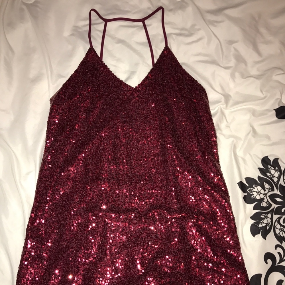 Lush, Size small red sequin short dress
