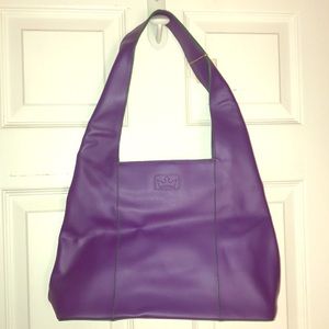 NWT Purple hobo bag with green trim
