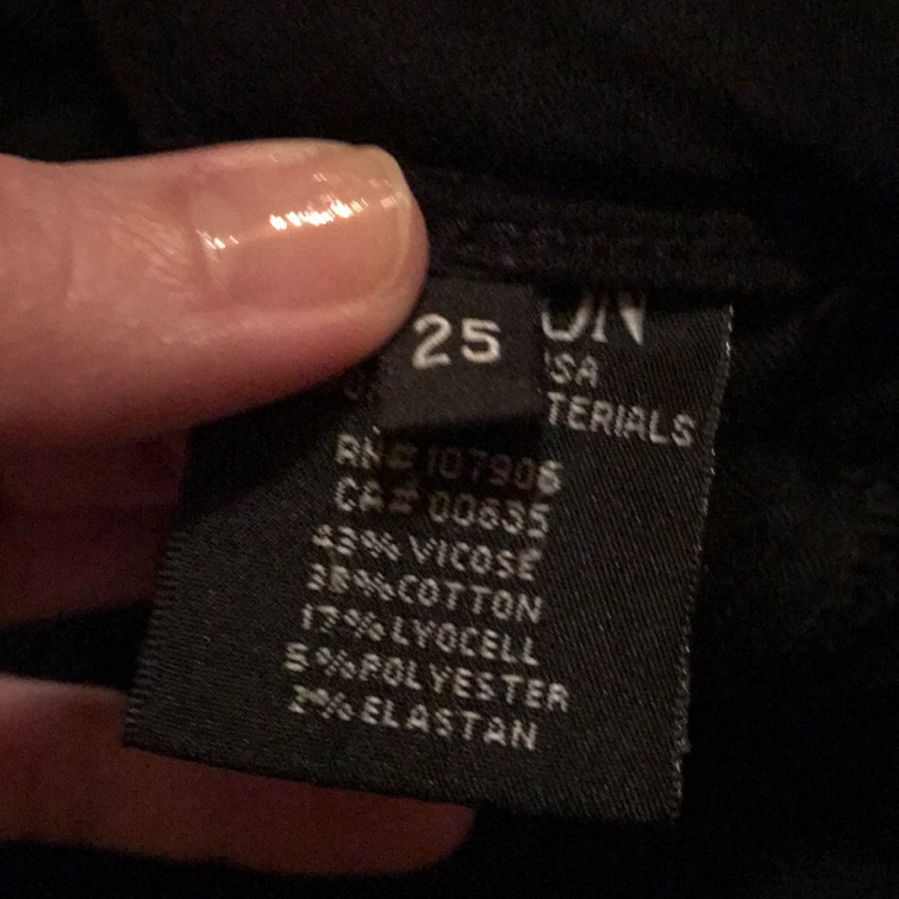 Hudson jeans 25 black skinny
