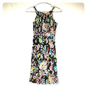 NWT Rue21 Little Black Dress with Neon flowers