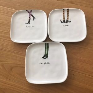 Halloween Rae Dunn plat set