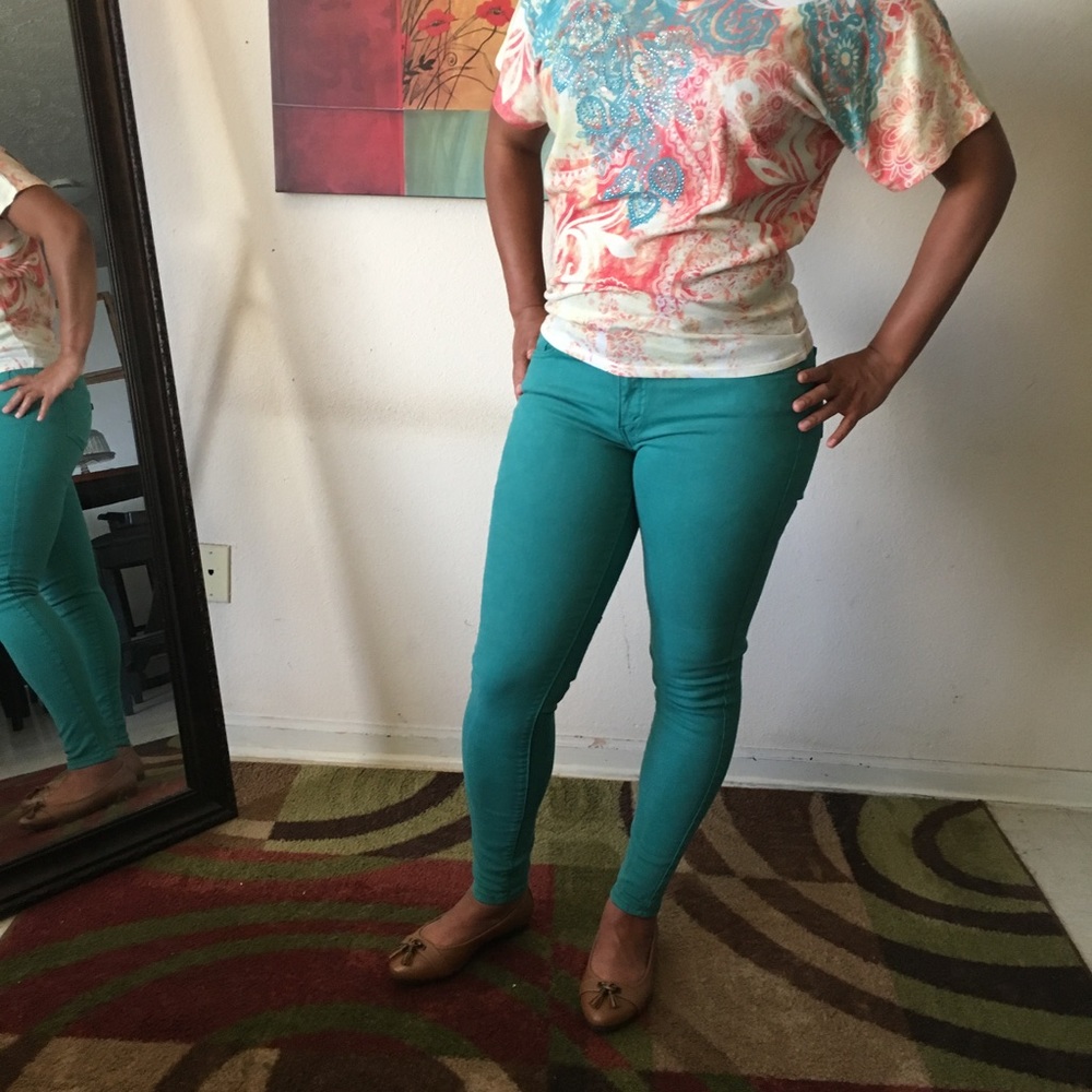 Colorful Levi's jeans