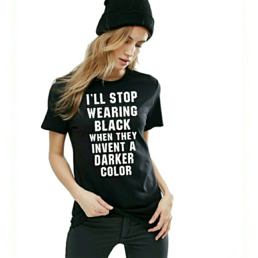 Wearing Black Women's Fitted Tee