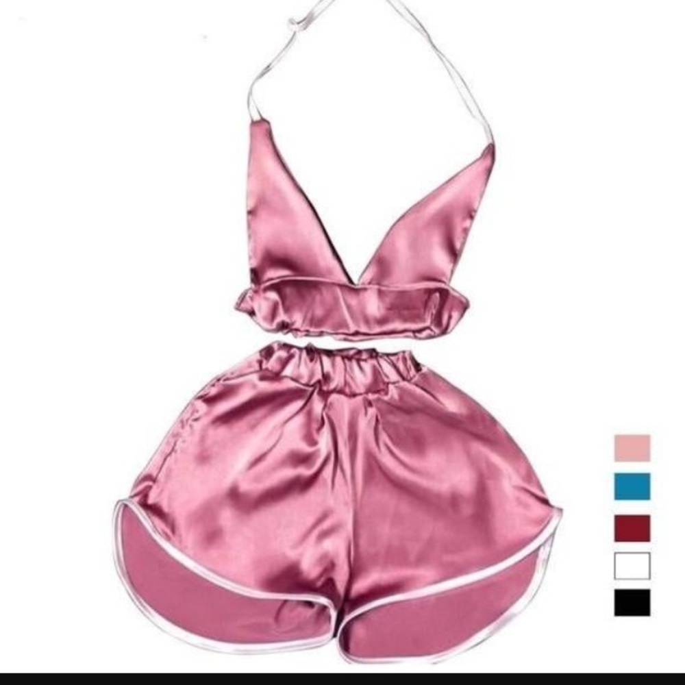 Blue Netflix n' chill lingerie set