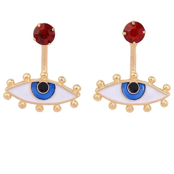 Ruby & Eye Convertible Earrings - Picture 1 of 4