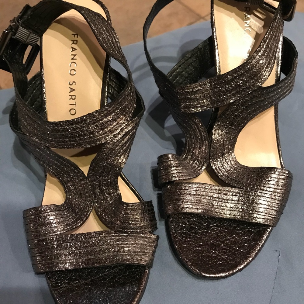 Franco Sarto silver sandal