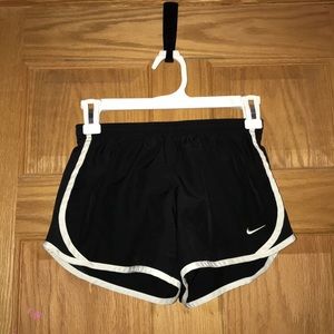 Black and white nike shorts